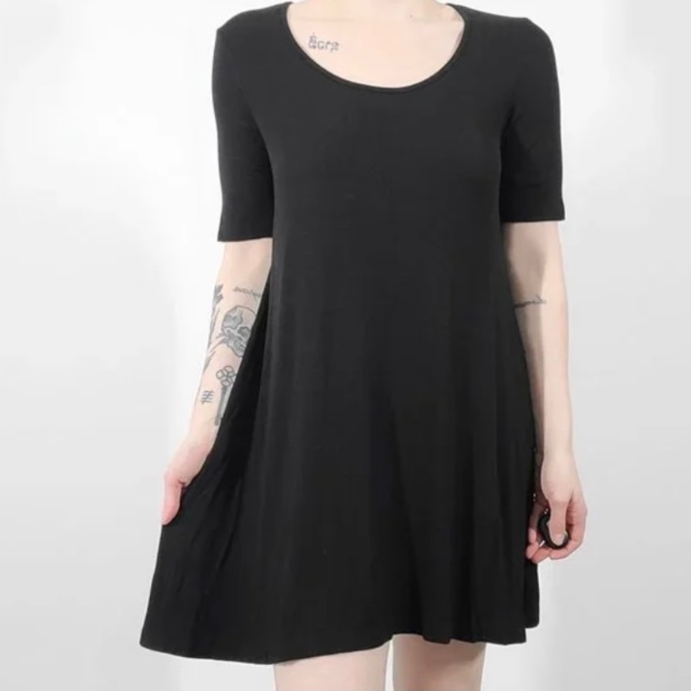 American Apparel Black Ribbed Dress Sz. Med